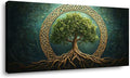 ZESTRILIA Celtic Tree of Life Canvas Wall Art, Timeless Mystical Bohemian by Unknown