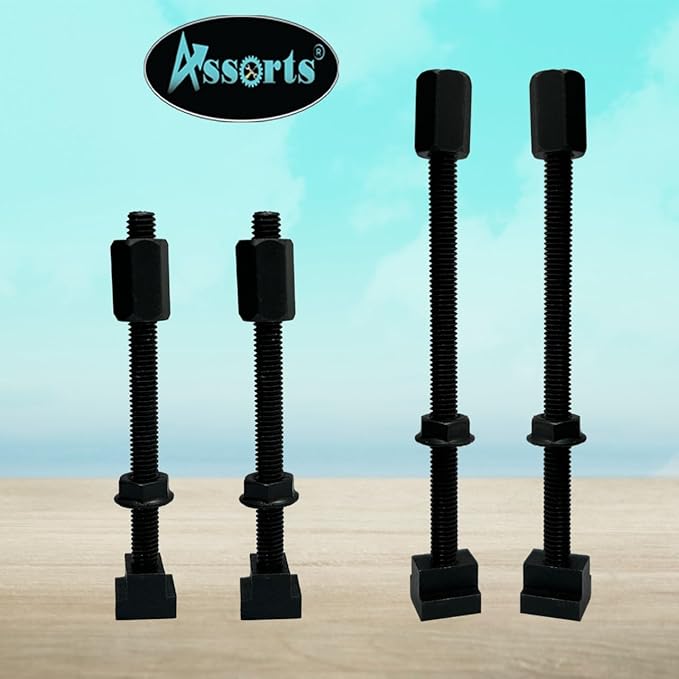 Assorts 24 Pcs Clamp Kit Set M6 6 mm For Rotary Tables, Milling Tables, Face Plates & Vertical Slide