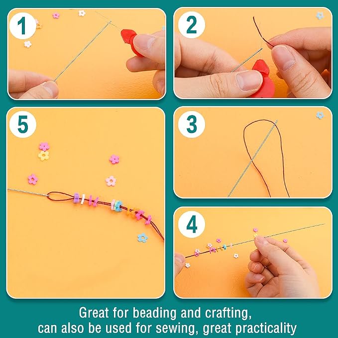 UOOU 28 Pcs Beading Needles Set, Beading Needles - Image 4