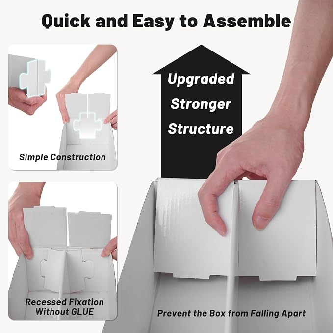 NUMINA 6 Pack 2-Row Large Card Storage Boxes, Holds up to 1800 Cards per Box - Image 5
