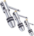 Ratchet T-Handle Tap Wrench - Set (PACK of 3) | An Adjustable Hand Tool, with Quick Steel Thread Holder | Right & Left Hand Adjustment for Mechanical Work
