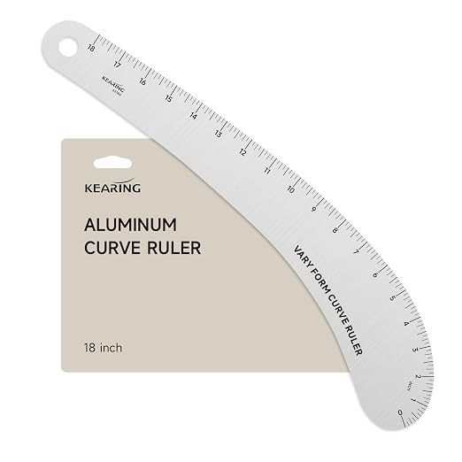 KEARING 18" Aviation Aluminum Hip Curve Ruler by KEARING