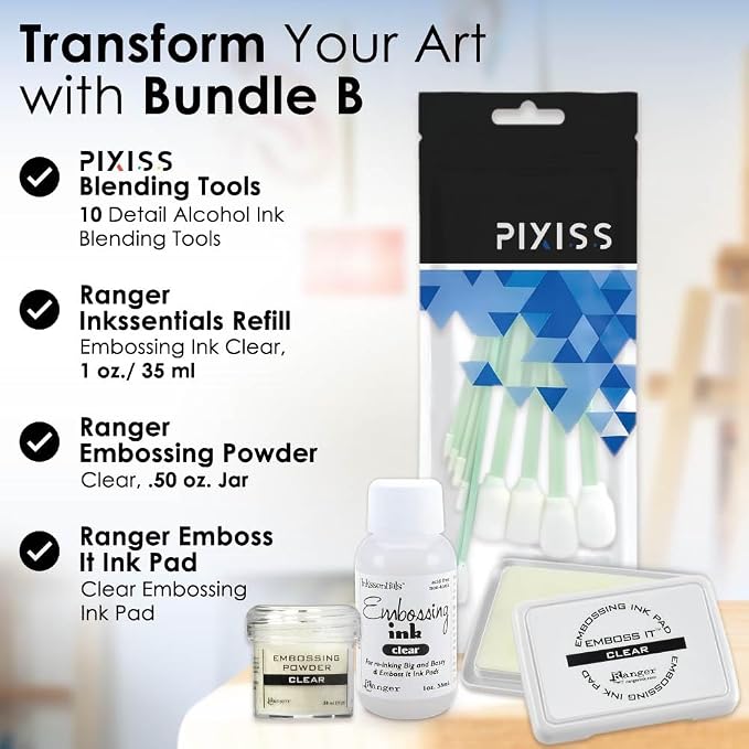 Ranger Emboss It Ink Pad and Reinker and Embossing Powder and Blending Tools - Image 7