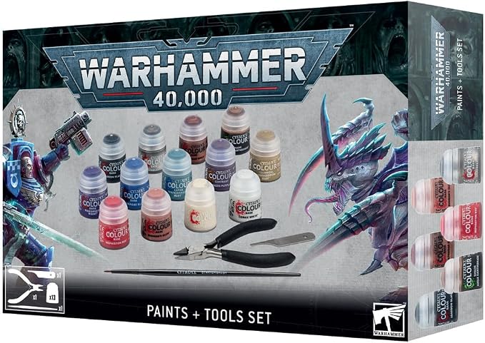 Games Workshop - Warhammer 40, 000: Paints + Tools Set by Games+Workshop