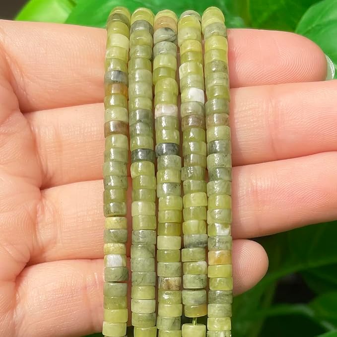 150Pcs 4×2mm Natural Taiwan Jade Spacer Stone Beads - Image 3