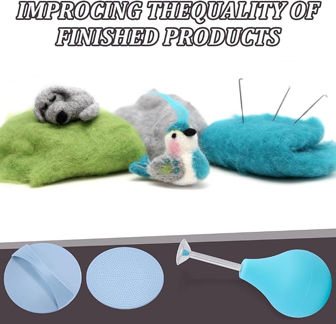 CRAFTYMELODY Wet Felting Tool Set Including 1Pcs Ball Brause Sprinkler and 1Pcs - Image 5