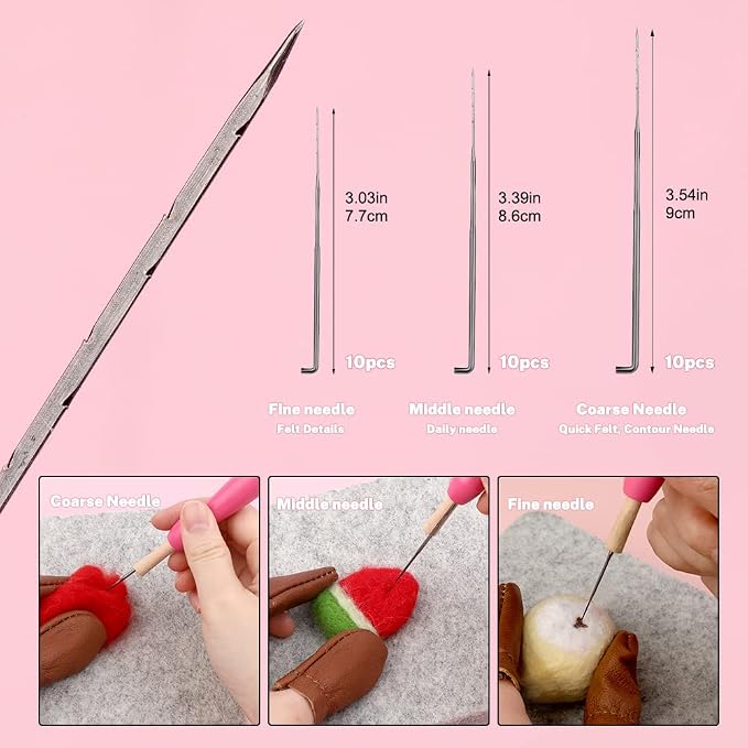 Mayboos Needle Felting Kit, Needle Felting Pad, Needle Felting Tool - Image 4