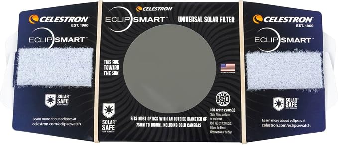 Celestron – EclipSmart Safe Solar Eclipse Telescope and Camera Filter – Meets - Image 6