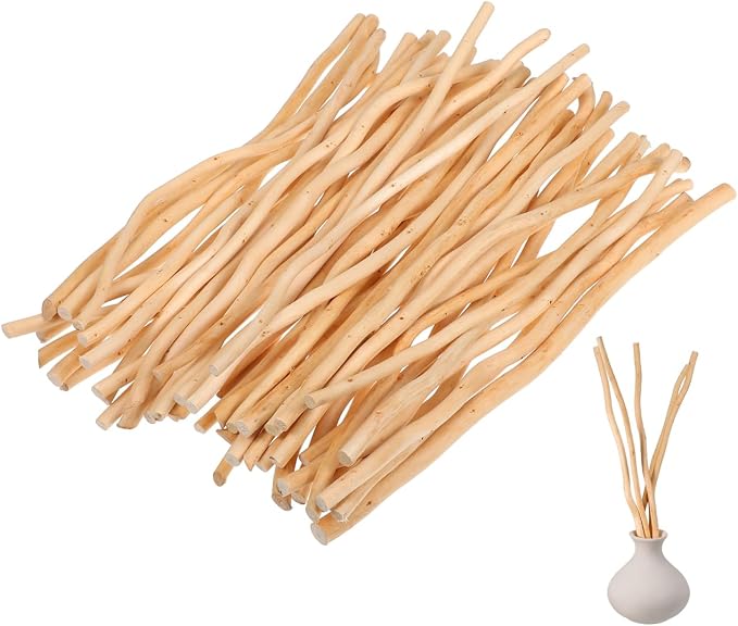 NOLITOY Natural Wood Twigs for Crafts Driftwood Branches Unfinished Timber Rods by NOLITOY