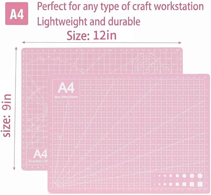A4 Self-Healing Cutting Mat, Double-Sided Craft Mat - Image 6