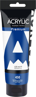 AUREUO Phthalo Blue Acrylic Paint, 4 Fl Oz / 120ml Single Tube Phthalocyanine by AUREUO