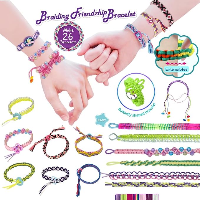 BOLVISEP 2-in-1 Friendship Bracelet Making Kit - Image 3