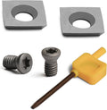 WCS-T-SR-11X11/2 Set of Two Piece 11x11x2mm-R50 TCT Carbide Tipped Arc Square Blade for M2047T.