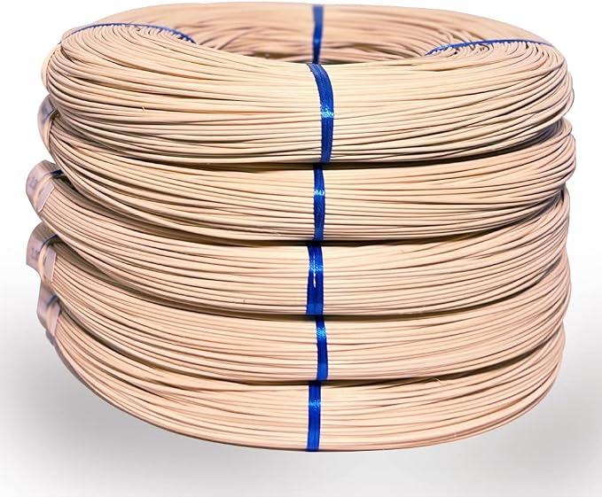 VFULIE 5PCS Basket Round Reeds #5 2.75mm 1-Pound Coil Basket Weaving Canes by VFULIE