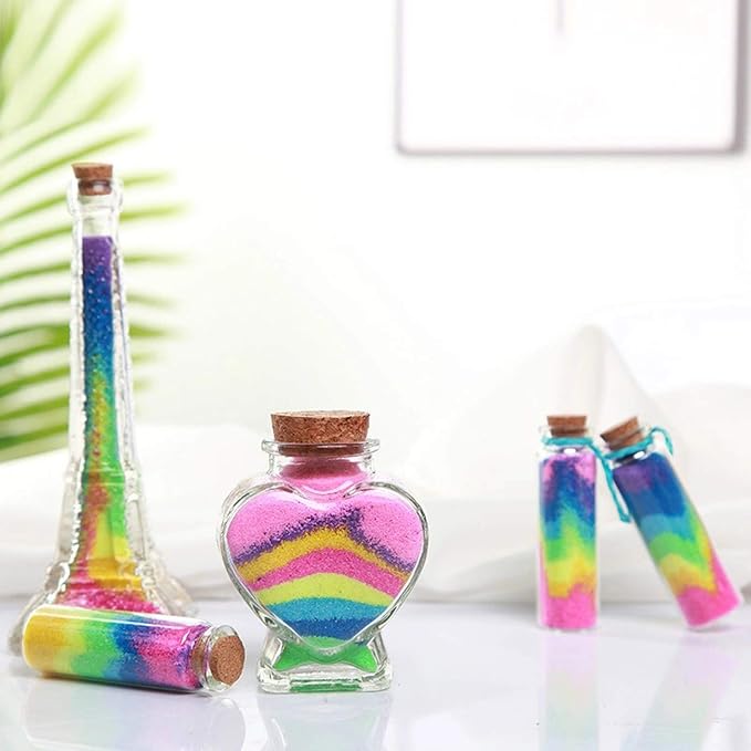 MEIEST Craft/Terrarium Sand 12pcs Assorted Colors Pack 1.25oz Bottles, Sand - Image 3