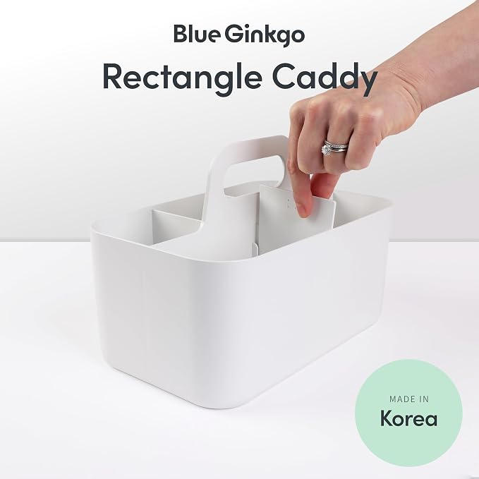 BLUE GINKGO Stackable Organizer Caddy, Made in Korea | Portable. Adjustable. - Image 2