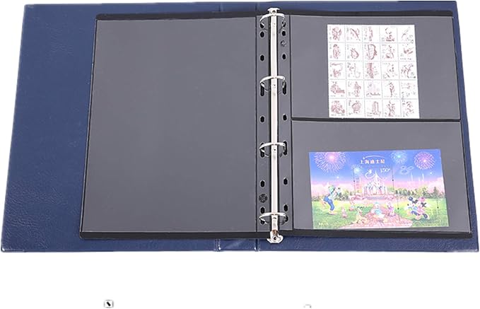 MUDOR 20 Sheets Stamp Pages for Collection Album Binder Book, 2 Pocket | Holds - Image 7