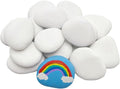 lifetop 24PCS White Painting Rocks, Decoration, Medium Rocks by lifetop