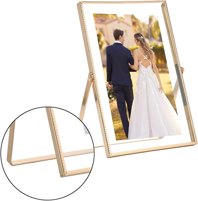 Gold 8x10'' Floating Frame Set of 2, - Image 7