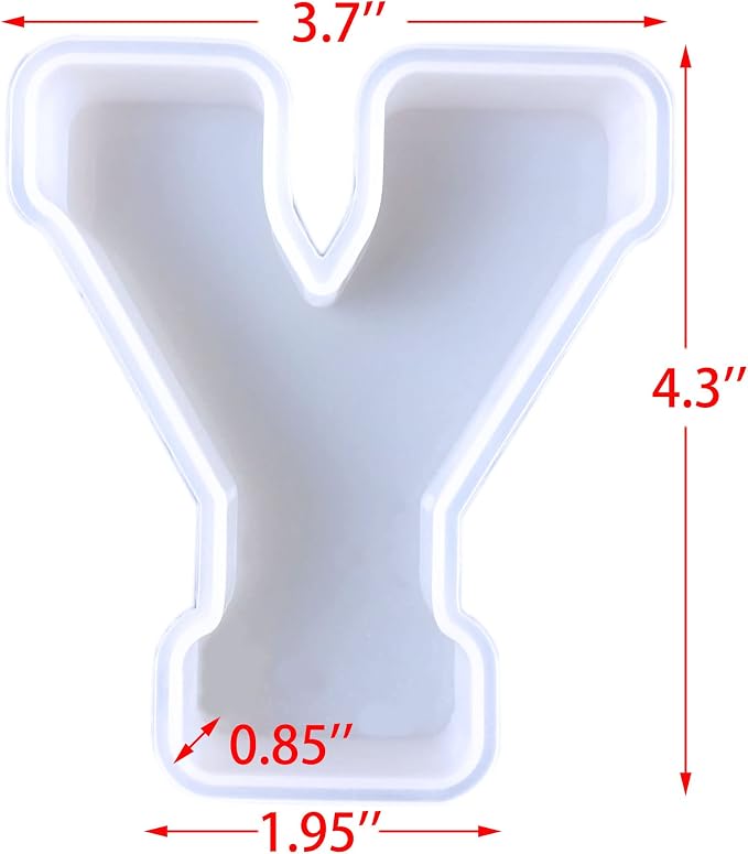 4 inch 26 Pack English Letter Silicone Mold - Image 8