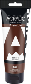 AUREUO Burnt Umber Acrylic Paint, 4 Fl Oz / 120ml Single Tube, Rich Pigment Art by AUREUO