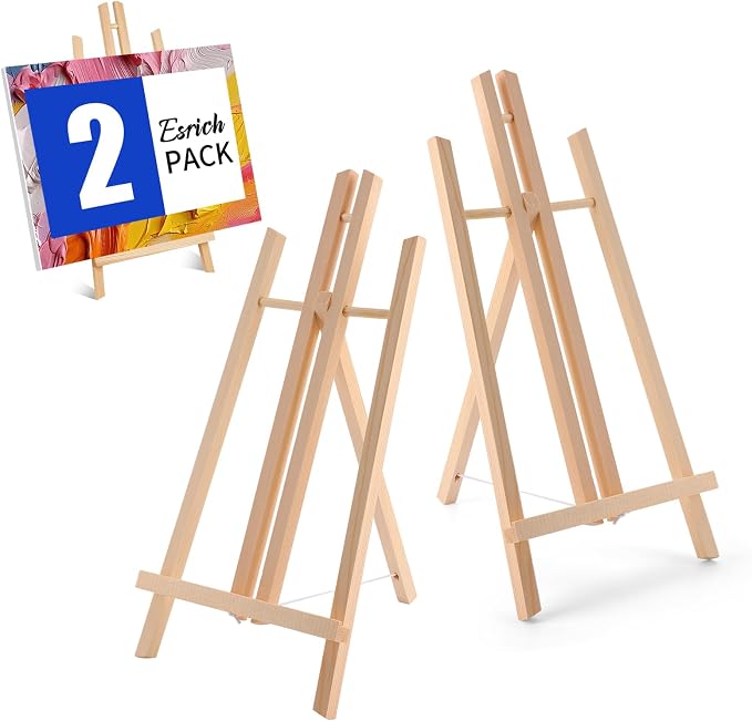 ESRICH 2 PCS 16 Inch Tabletop Easel, Tabletop Easel by ESRICH