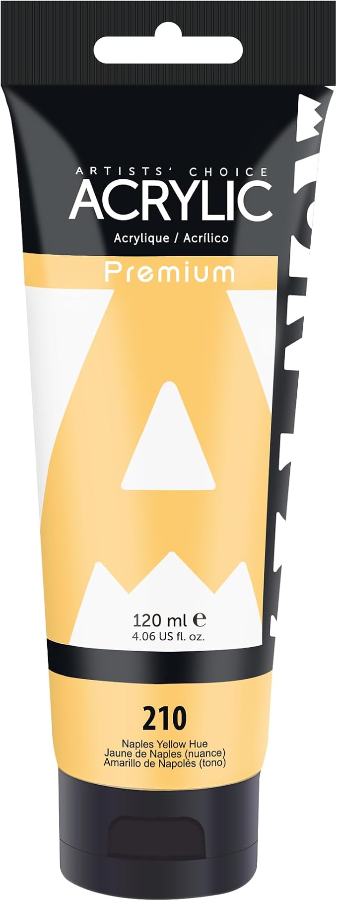 AUREUO Naples Yellow Hue Acrylic Paint, 4 Fl Oz / 120ml Single Tube, Rich by AUREUO