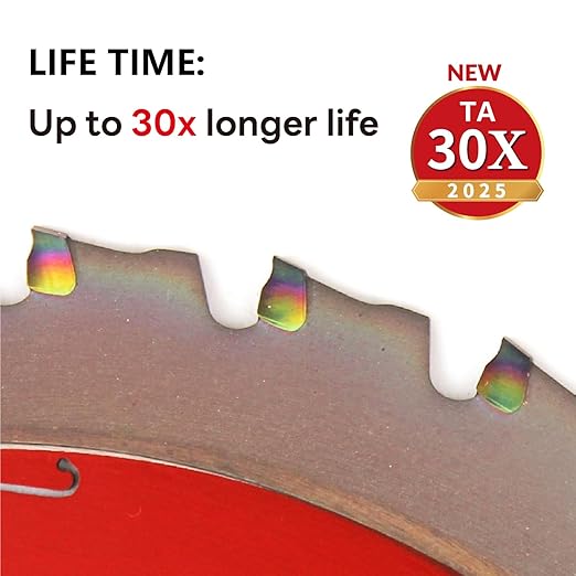 Metal Cutting Circular Saw Blade, Steel and Stainless Steel Cutting, The Cutting Head uses a Special Anti-Heat Sticking Coating with high Finish and Long Life,FMB 5-3/8 inch 30-Tooth 20mm -TA