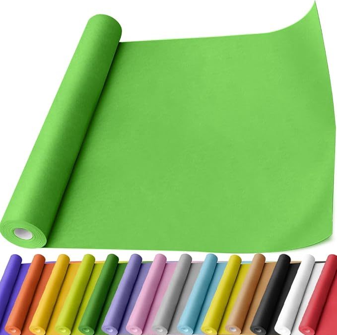 PerkHomy Medium Green Kraft Paper Roll 17.5" x 760" by PerkHomy