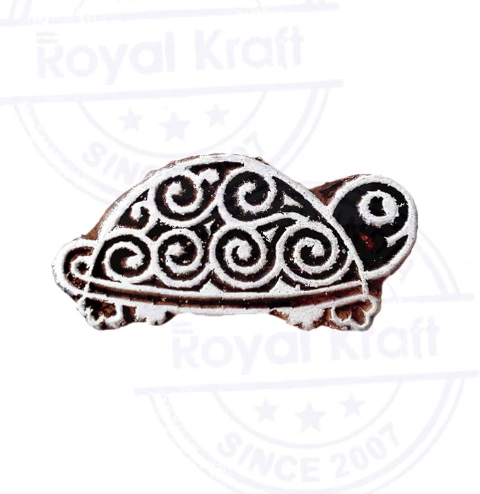Royal Kraft Wooden Stamps DIY Fabric, Henna Printing Blocks THDtag018 - Image 3