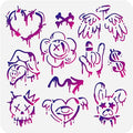 11.8"x11.8" Street Graffiti Wall Stencil Templates, Street Art Reusable Plastic by Doodlream