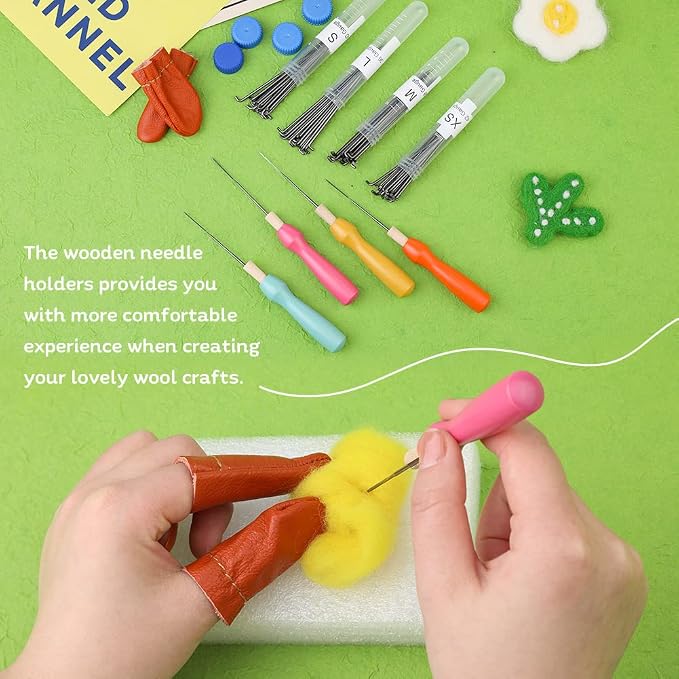 WONVOC Needle Felting Needles, 4 Sizes Triangle Felting Needles, Needle Felting - Image 5