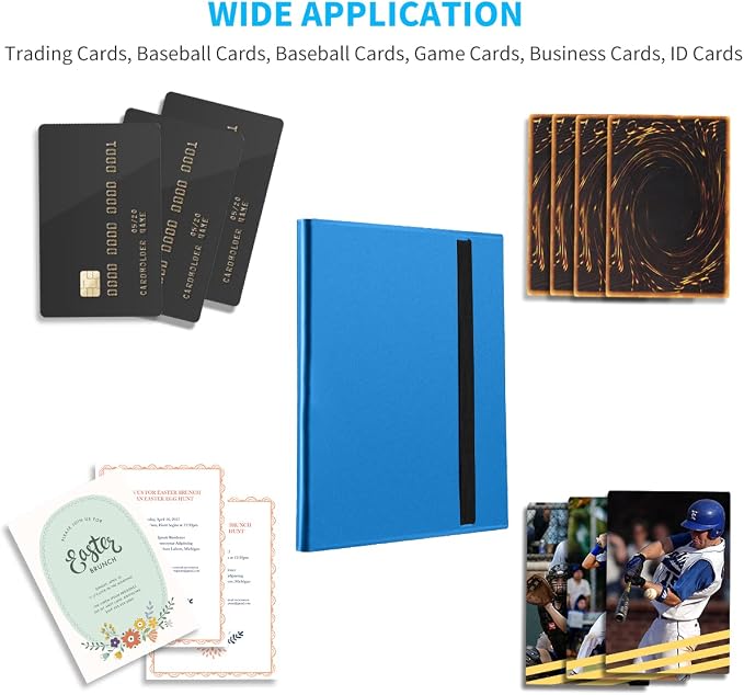 Card Binder, Upgraded 9 Pockets Trading Card Collection Binder - Image 6