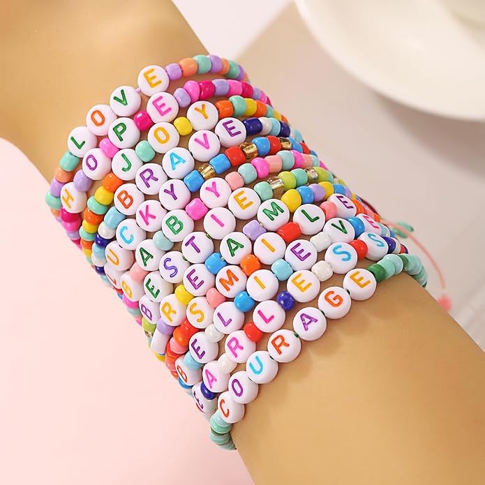 Heishi Surfer Clay Bead Bracelets Set - Image 2
