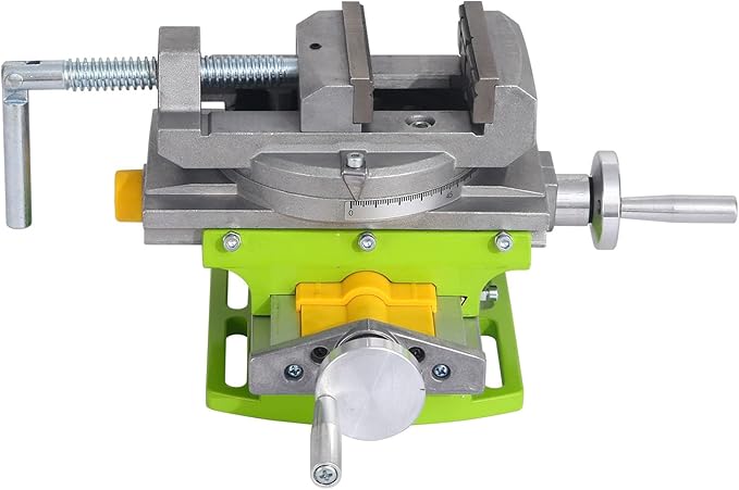 BHTOP Cross Slide Drill Vise 2 Way X-Y Compound Vise, Multifunction Worktable Milling Working Table Milling Machine, Cross Slide Mill Drill Press Milling Vise