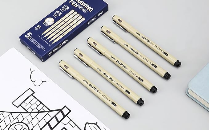5-Piece Fineliner Pen, for Art, Writing & Bullet Journaling - Image 5