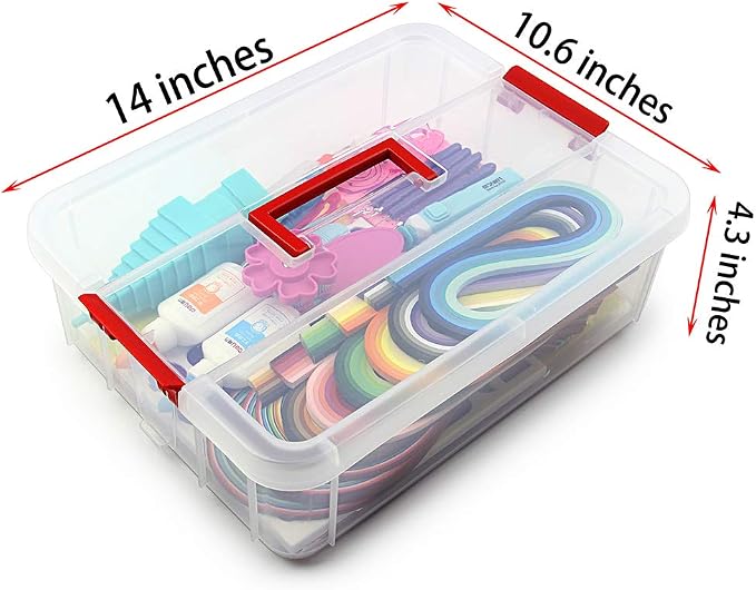 MDLUU Paper Quilling Kit with 1860 Strips and Quilling Tools and Storage Box - Image 2