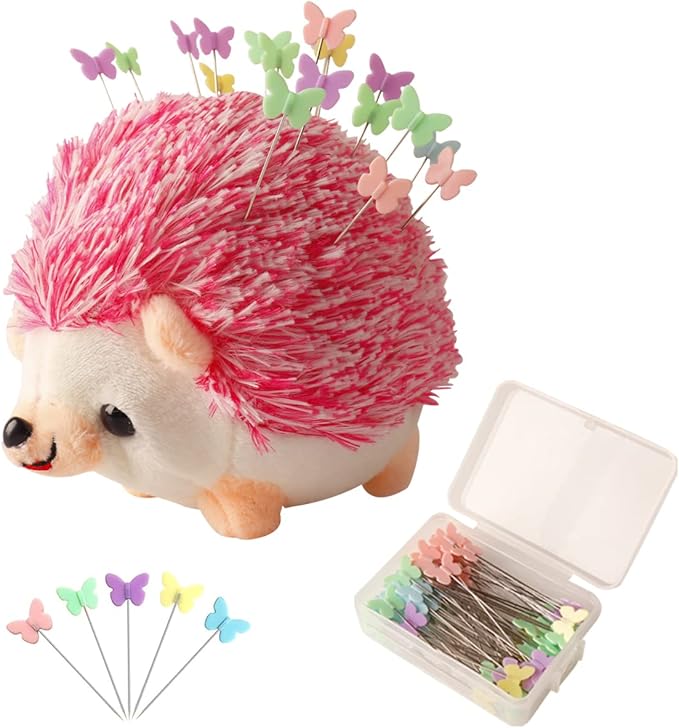 CICILIAYA Hedgehog Shape Pin Cushion, Cute Pincushions Sewing Kit Lovely Needle by CICITOYWO