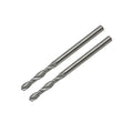 1/8" Solid Carbide Jobber Drill Bits with Straight Shank and 118° Point Angle, Made from Tungsten Carbide Material,2-Pieces