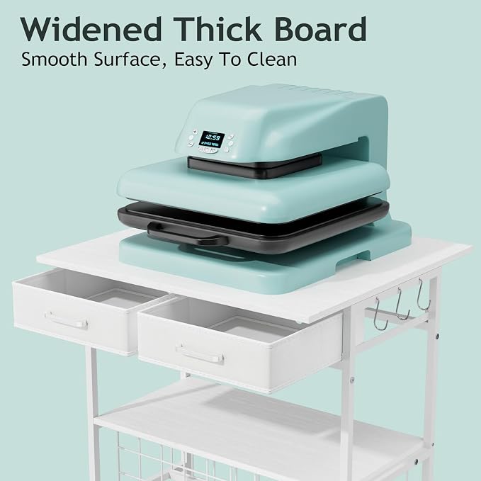 Homsorout Movable Heat Press Table - Image 3