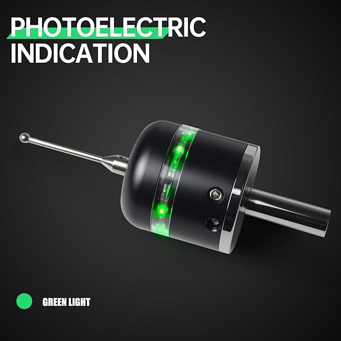 3D Touch Probe Edge Finder Trigger Finder,X Y Z Axis Measurement Centering Rod for Metals, Not Support the Detection of Insulation Materials and Insulating Spindle (Green light)