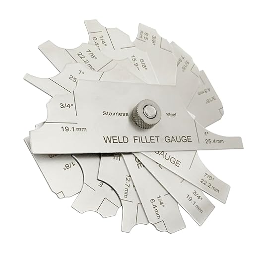 3pcs/Set MG-11 Cam Type Weld Gauge Metric & Inch + V-WAC Gage Biting Edge Stainless Steel Welding Gauge + MG-8 Bridge Cam Gage Welding Gauge