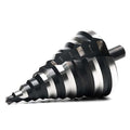 1/4 to 2-3/8 Inch HSS Step Drill Bit for Metal Sheet, 12 Sizes Extra Large Drill Stepper Bit for Sheet Aluminium, Plastic, Wood, Heavy Duty, Spiral Grooved