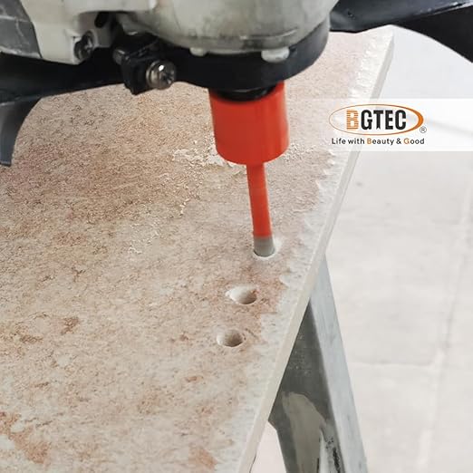 Diamond Core Drill Bit Kit BGTEC Diamond Hole Saw Tile Cutter for Porcelain Tile Ceramic Marble Brick Granite Stone, 5/8"-11 Thread Hole Saw 6/8/10mm+HEX Adapter