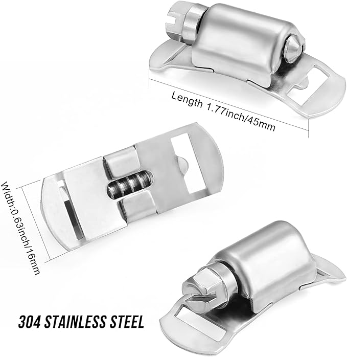 Hose Clamps, DIY 8.5 FT Metal Strap + 6 Fasteners, Hose Clamps Stainless Steel, Large Adjustable Hose Clamp Pipe Clamp for Pipe Automotive Mechanical Applications