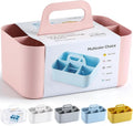 Multiuse Caddy Organizer with Handle, Portable Divided Plastic Tote Bin by AOZITA
