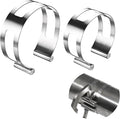 2-Piece Stainless Steel Exhaust Welding Clamps, High Temperature and Corrosion Resistant, Welding Aid for Automotive and Motorcycle Exhaust Systems (2.5-inch, 3-inch packages)