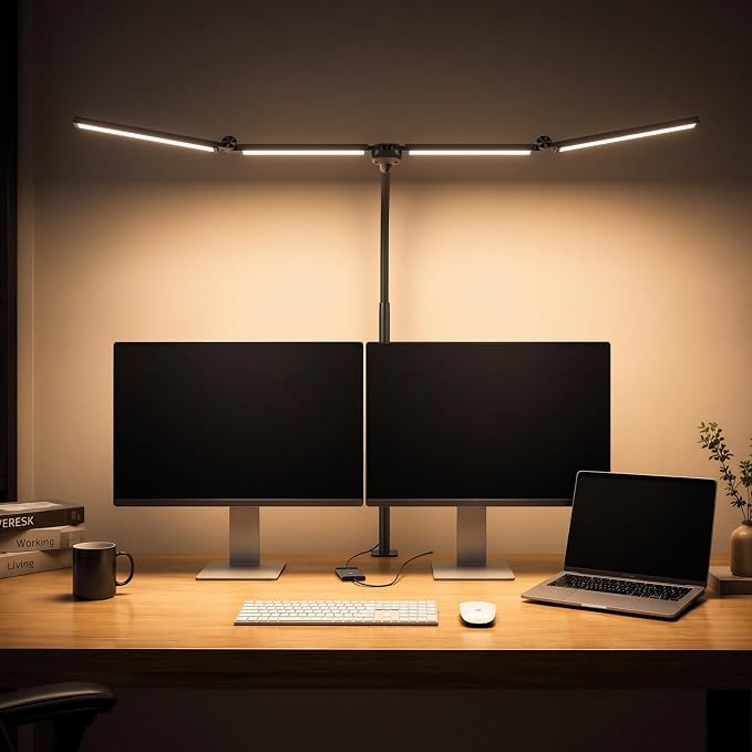 LED Desk Lamps for Home Office, Adjustable Swing Arm Desk Lamp by KARY