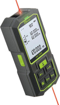 Dual Laser Measurement Tool, 393Ft/120M Bilateral Laser Distance Meter, Rechargeable Laser Measure with Ft/in/M Multiple Units, Angle Sensor, Pythagorean Mode, Area and Volume