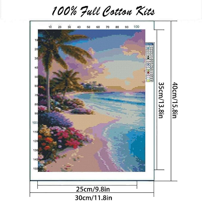 MYBISYMQQ Ocean Waves Cross Stitch Kits - Image 2